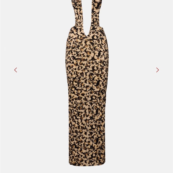 Poster girl Leopard Print Halter Maxi Dress - Picture 2 of 6